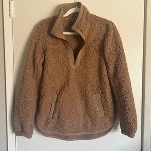 Sherpa Quarter Zip Sweatshirt